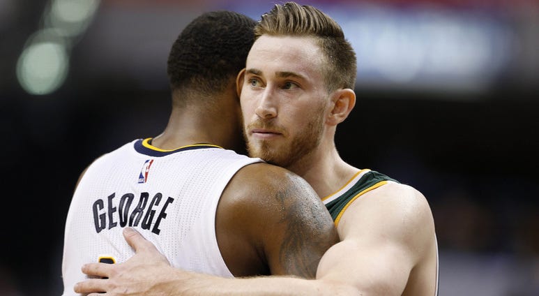 Paul George and Gordon Hayward Paul George and Gordon Hayward